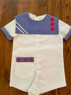 Vintage Baby Toddler one Piece Sailor